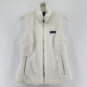 Patagonia Los Gatos Vest Birch White Womens Size Small Pockets Zip Up Outdoor